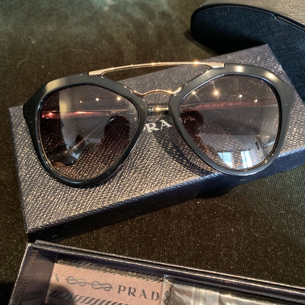 Prada Acetate and Wire Sunglasses.